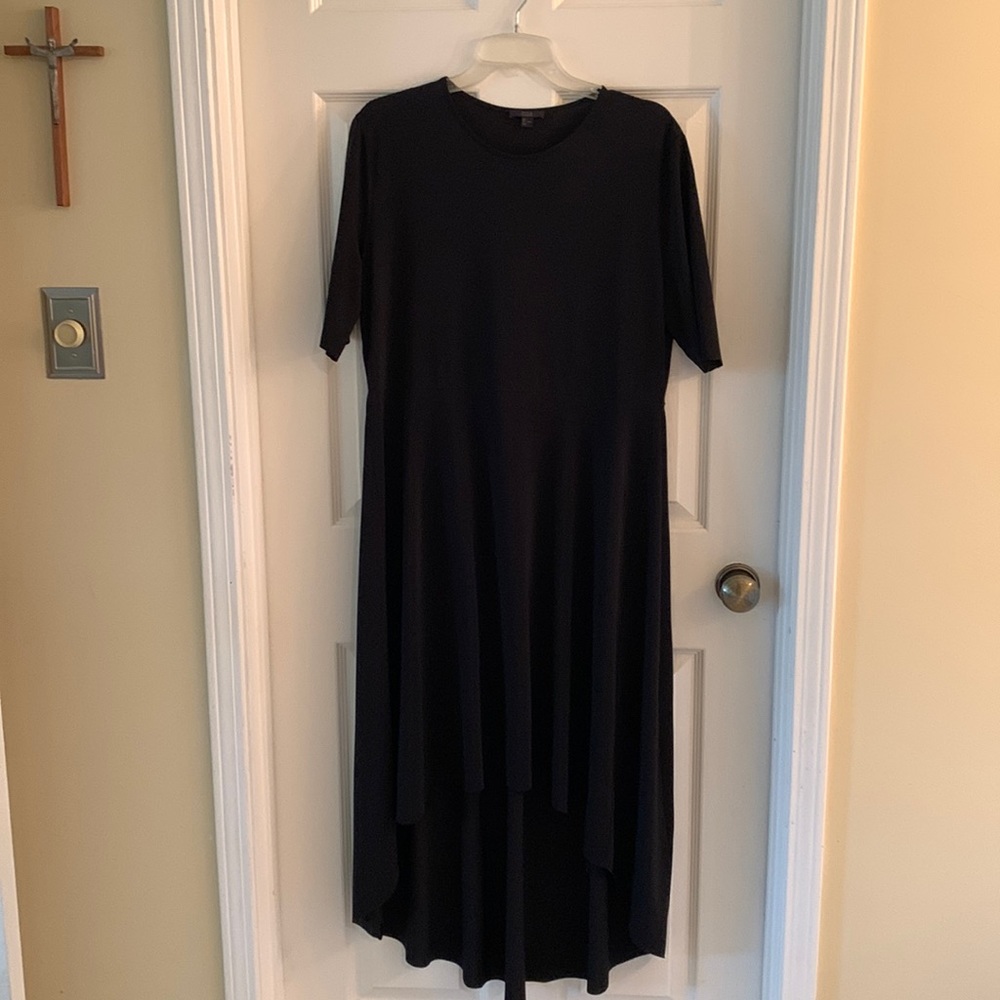 COS size L black lightweight jersey knit dress
